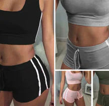 Conjunto de yoga de 2 piezas y ropa deportiva para mujer