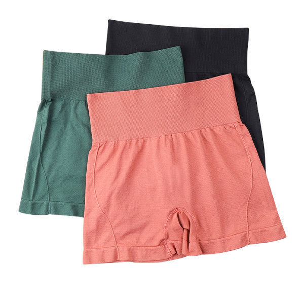 Pantalones cortos de yoga de cintura alta y secado rápido para mujer